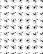 Abstract Black White Geometric Form Rug