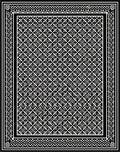 Monochromatic Geometric Diamond Lattice Rug