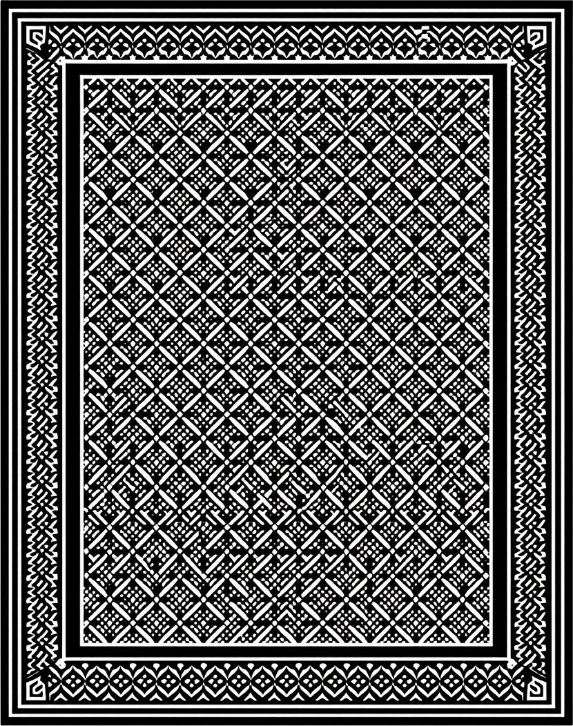 Monochromatic Geometric Diamond Lattice Rug