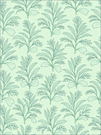 Mint Green Branch All Over Rug