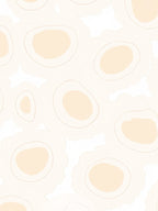 Soft Cream Blobs Organic Rug