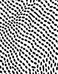 Black White Dotted Organic Wave Rug