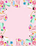 Whimsical Pastel Floral Swirls Rug