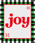 Red Joy Buffalo Check Border Rug