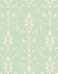 Pale Cream Vintage Floral Damask Rug