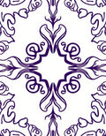 Deep Purple Flourish Medallion Rug