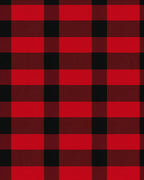 Classic Red Black Buffalo Check Plaid Rug