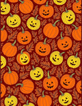 Autumn Jack O Lantern Pumpkin Foliage Rug
