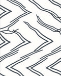Bold Charcoal Jagged Lines Rug