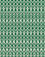 Emerald Cream Intricate Scrollwork Rug