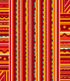 Bold Red Orange Yellow Stripped Carnival Rug