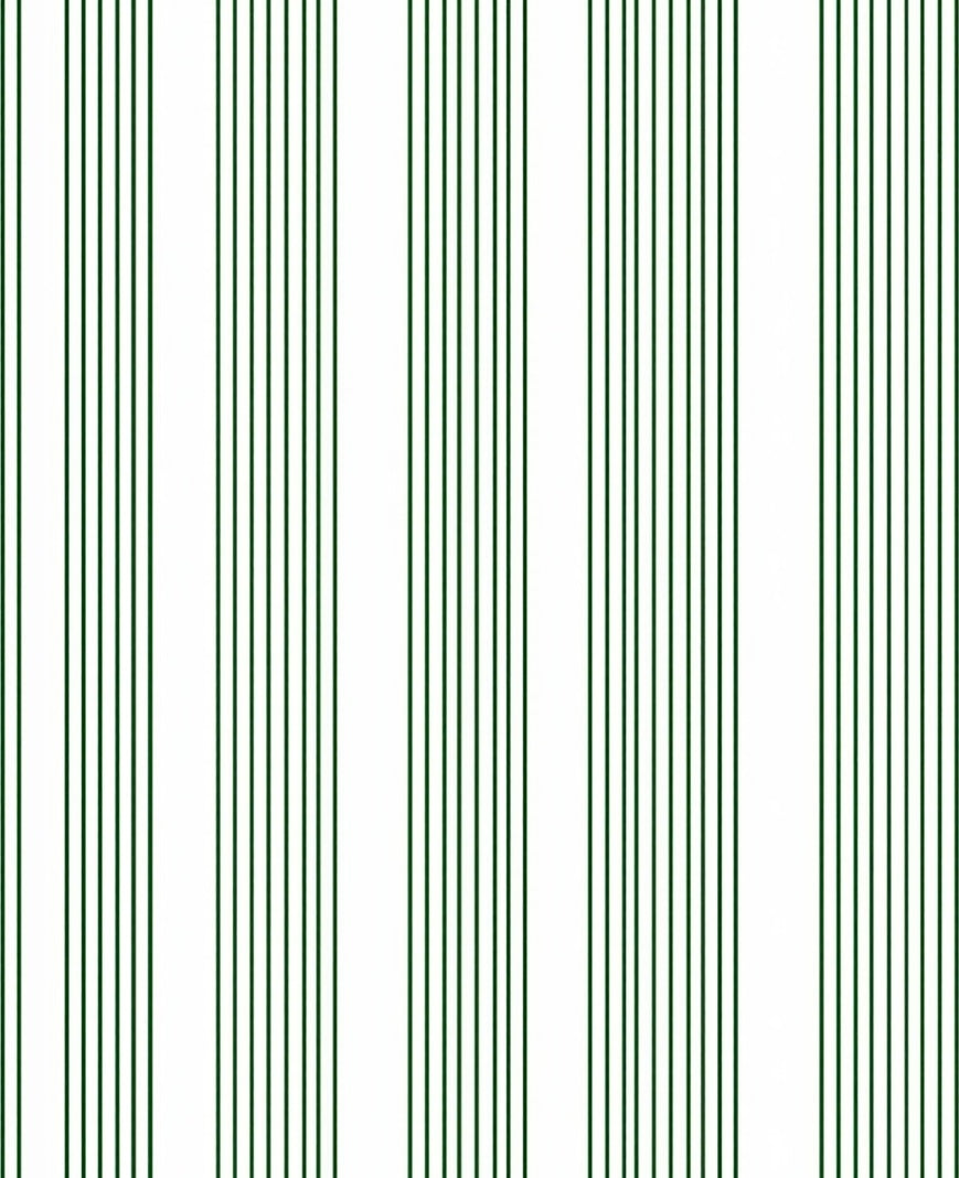 Dark Green Vertical Stripe Arrangement Rug