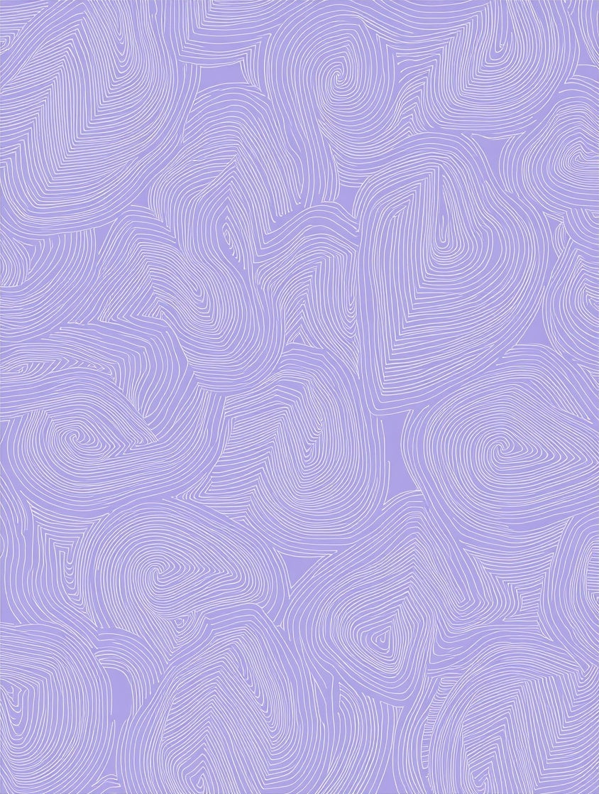 Lavender Swirl Abstract Topographical Rug
