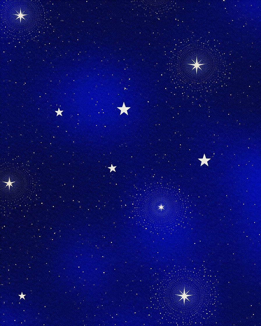 Night Sky Starburst Medallions Rug