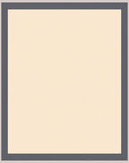 Cream with Gray Border Frame Rug