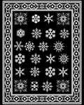 Winter Wonderland Snowflake Collection Rug
