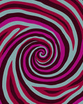 Crimson Magenta Swirl Abstract Rug