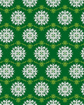 Emerald White Snowflake Garland Rug