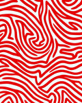 Bold Red Abstract Swirl Rug