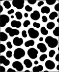 Black White Spotted Spiky Blobs Rug