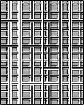 Monochrome Graphic Grid Squares Rug