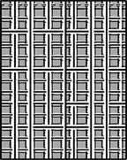 Monochrome Graphic Grid Squares Rug