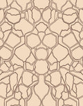 Abstract Stone Fragment Outline Rug