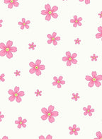 Pink Petal Scatter Ground Rug