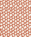 Terracotta Geometric Interlocking Hexagons Rug