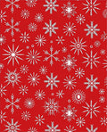 Festive White Snowflake Array Rug