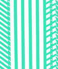 Cool Mint White Bold Stripe Rug