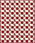 Classic Houndstooth Red Cream Rug