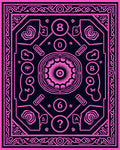 Hot Pink Geometric Mandalas Symbols Rug