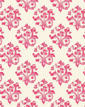 Hot Pink Flourish Laurel Cream Rug