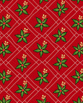 Crimson Holly Christmas Diamond Rug
