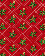 Crimson Holly Christmas Diamond Rug