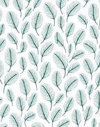 Delicate Teal Feathered Cascade Rug