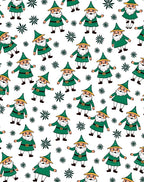 Green Gnome Christmas Holiday Sprinkle Rug