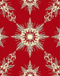 Crimson Ivory Starburst Floral Overlay Rug