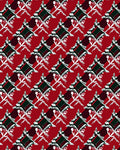 Crimson and Emerald Lattice Floral Rug