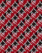 Crimson and Emerald Lattice Floral Rug