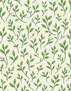 Leafy Green Vine Botanical Rug