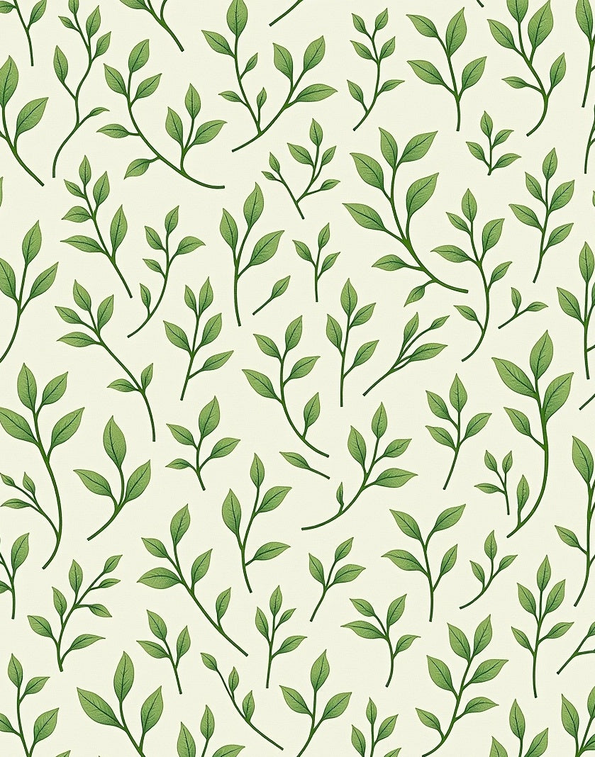 Leafy Green Vine Botanical Rug