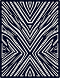 Bold Black White Abstract Linear Rug