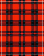Classic Red Tartan Plaid Lines Rug
