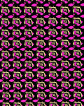 Pink Yellow 3D Diamond Geometric Rug