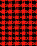 Bold Red Black Buffalo Check Overlay Rug