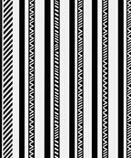 Bold Black White Striped Variety Rug