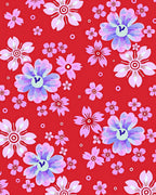 Crimson Cherry Blossom Garden Rug