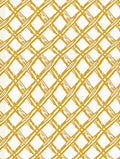 Golden Woven Crosshatch Diamond Rug